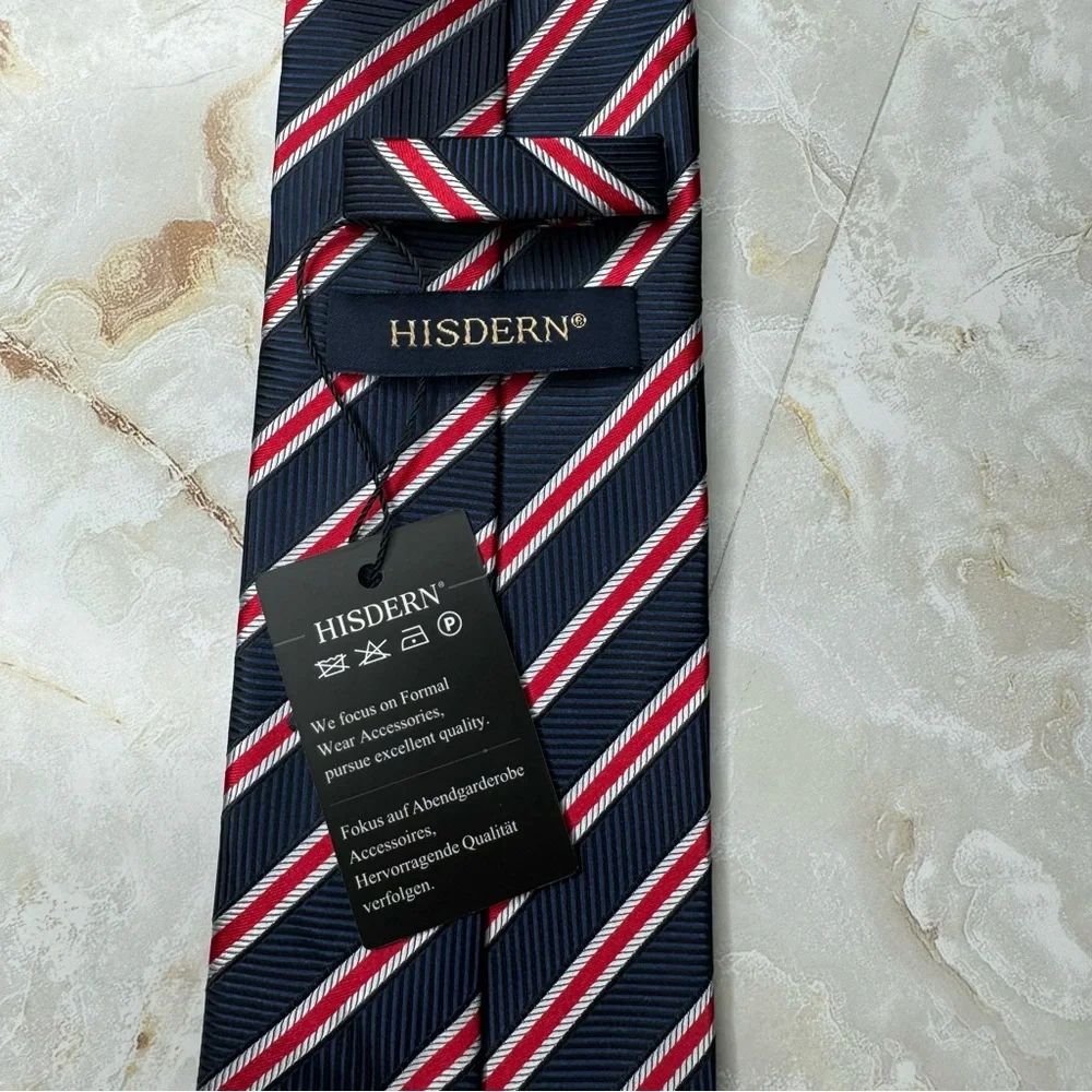 NWT Hisdern Hand Made Men's Tie 3 1/4